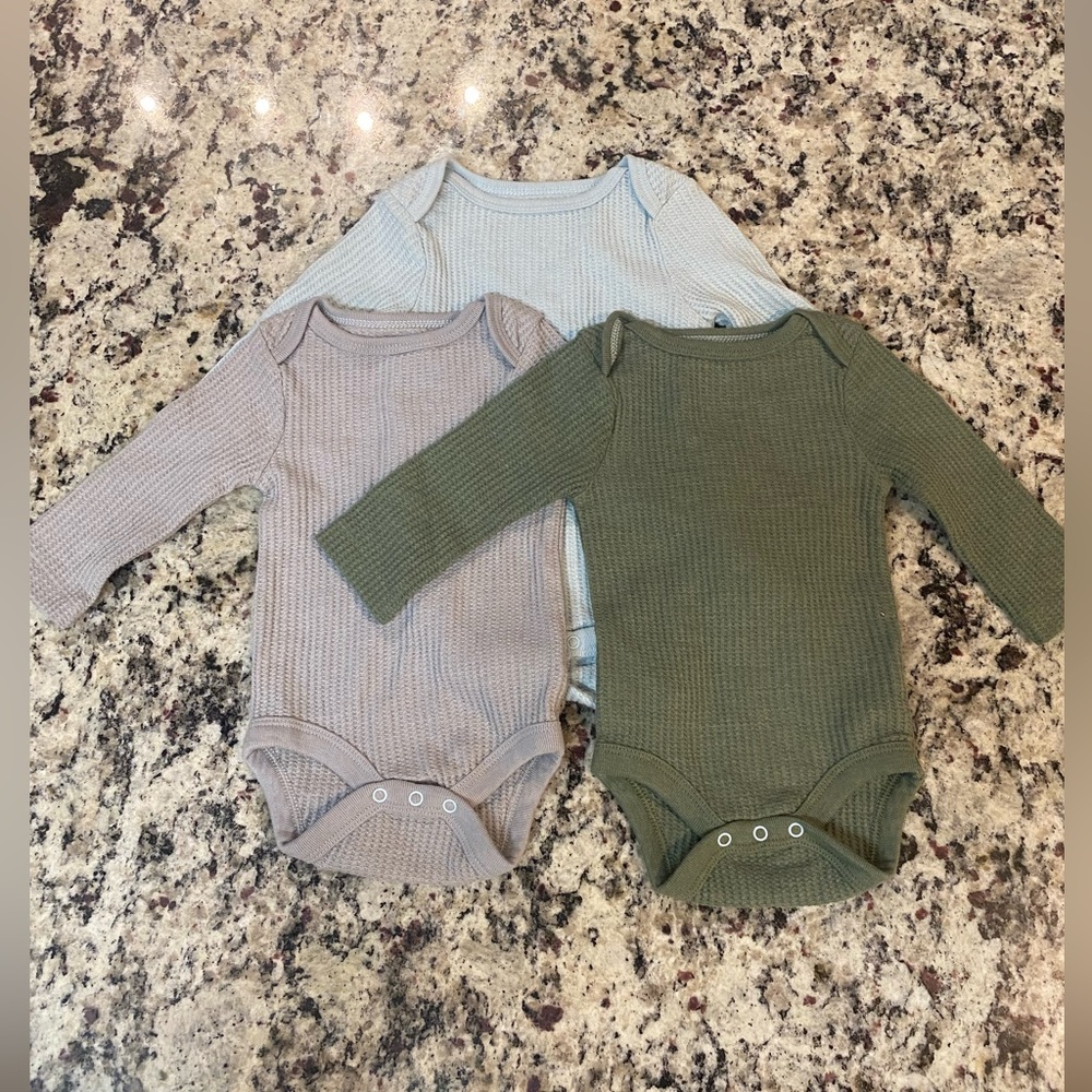Cloud Island Long Sleeve Bodysuit 3pk